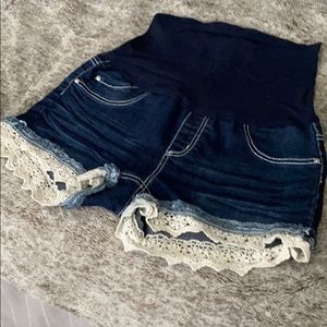 Maternity Jean Shorts